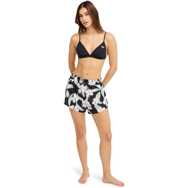 2026 Roxy Womens No Bad Waves PRT Board Shorts ERJBS03339 - Anthracite Spring Charming
